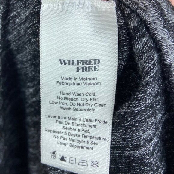 Aritzia Wilfred Free Martha Shirt Heathered Black Size Small Reposa Oversized S - Picture 5 of 7